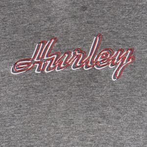 Hurley Hoodie Men’s XL Gray Fleece Lined Drawstring Kangaroo Pocket Pullover